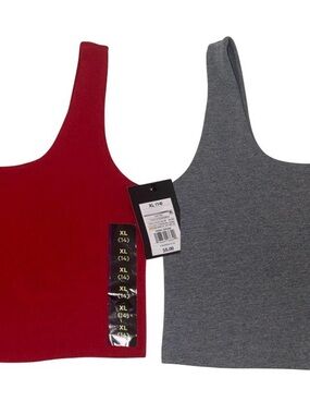 Girls Crop Tank Top Bundle Size XL 14 Red
Gray Sleeveless Crop Top Lot 2 NWT